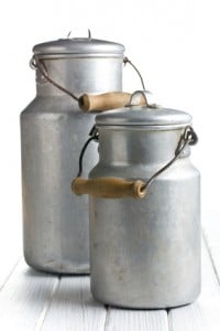 aluminium milk can